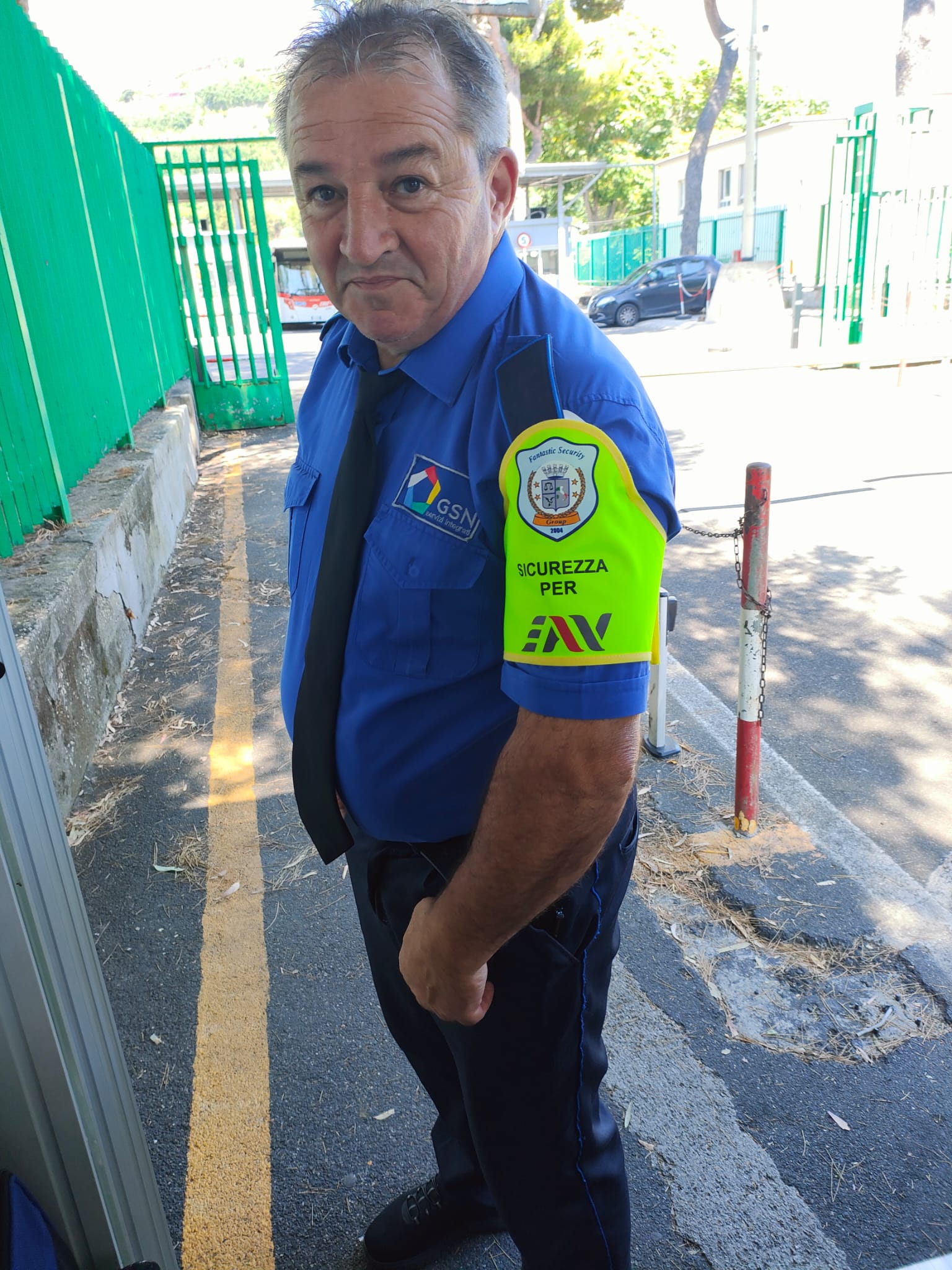 Ritratto di un operatore in uniforme