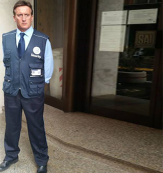 Steward in servizio